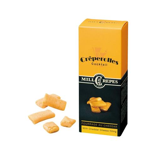 100g Millcrepes Creperolles Cheddar Filled cheese biscuits Käsegebäck