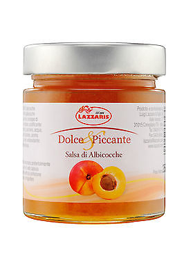 Aprikosensenf 250g Aprikosen Sauce Salsa di Albicocche Lazzaris