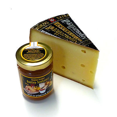 Appenzeller Extra 300g Schweizer Käse und 150ml Quittensenf