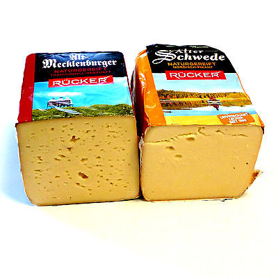 Alter Schwede und Alt Mecklenburger Käse kräftig Rotschmiere 600g