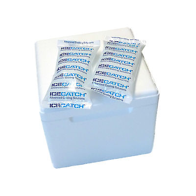 Isolierbox 3,5L (225x225x195 mm) Styroporbox Kühlbox Thermobox und Kühlgel