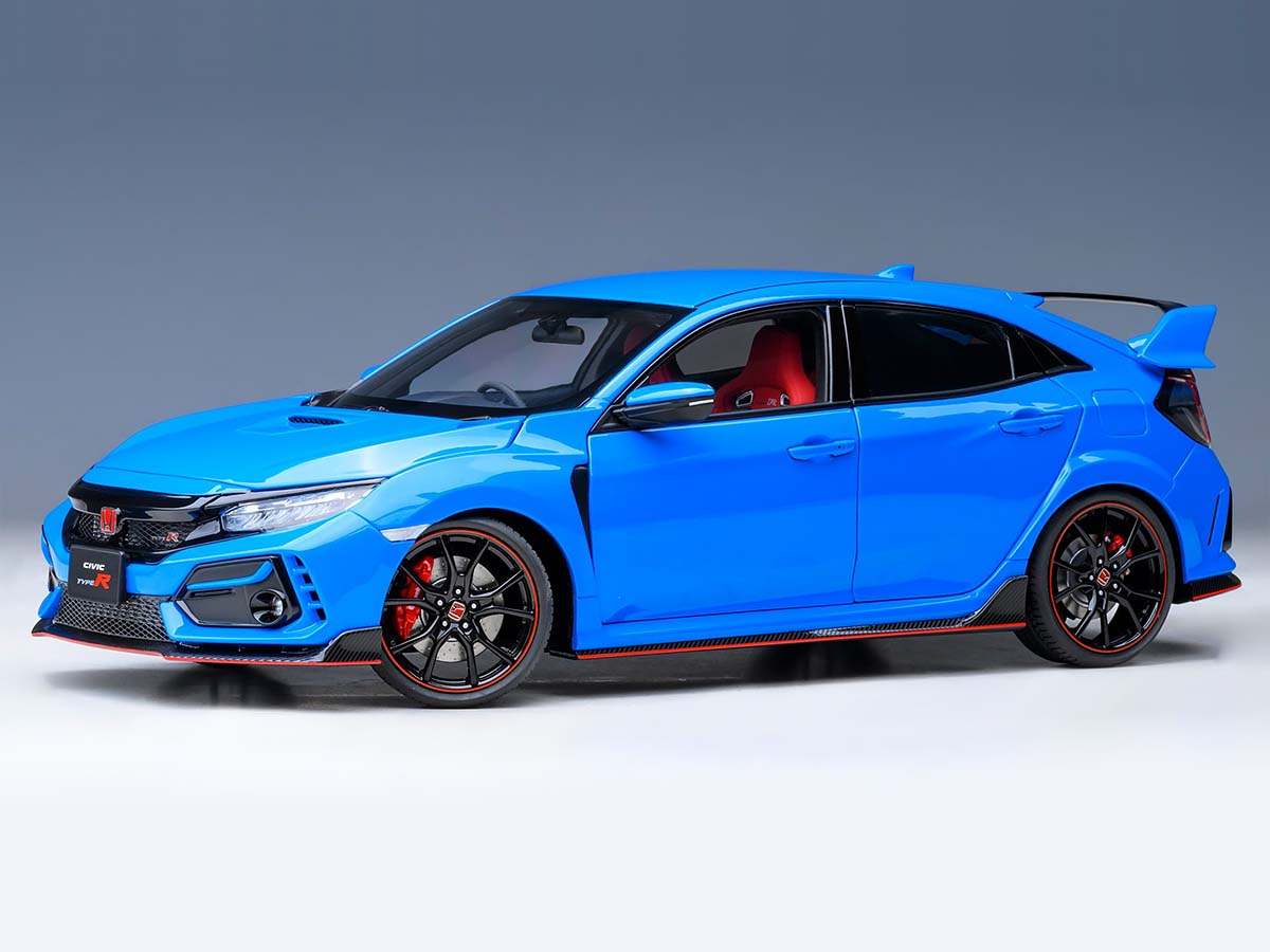 AUTOart Honda Civic Type R (FK8) 2021 Racing Blue Pearl 1:18 73224