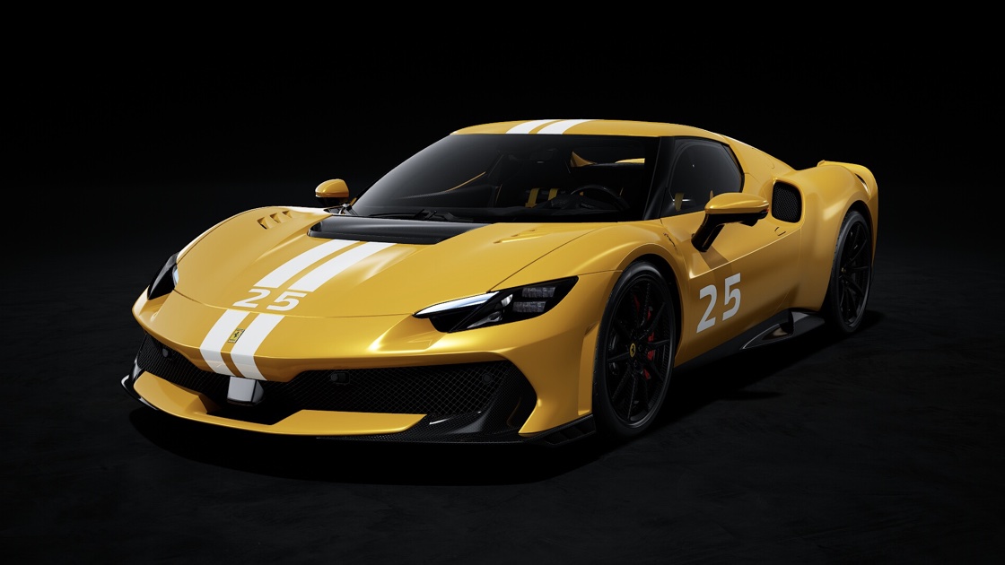 Looksmart Ferrari 296 Speciale Giallo Tristrato with Livery DS 1:43 LS564C