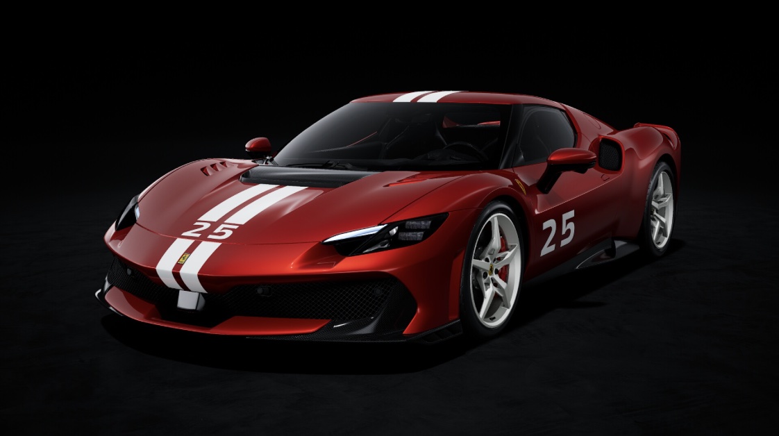 Looksmart Ferrari 296 Rosso Portofino with Livery 1:43 LS564D