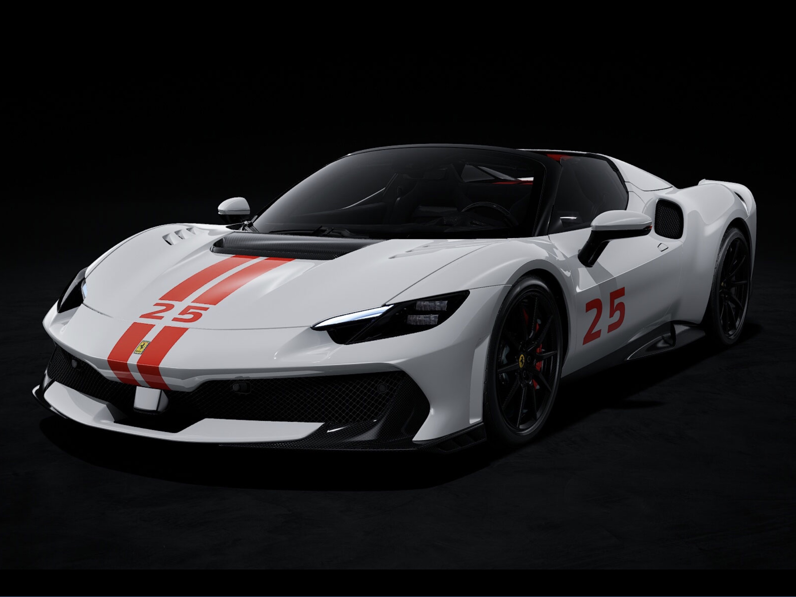 Looksmart Ferrari 296 Speciale Bianco Artico with Livery 1:43 LS565C