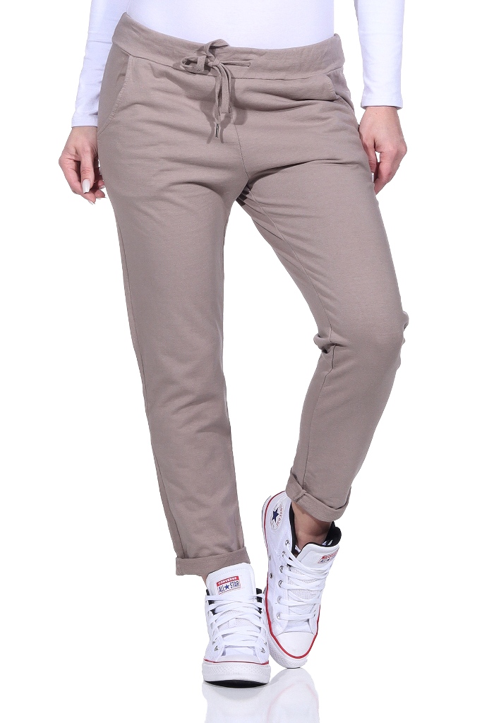 ROSS CAMP Jogginghose Damen - Baumwolle Sporthose Mit Weitem Bein, Elastischem Bund