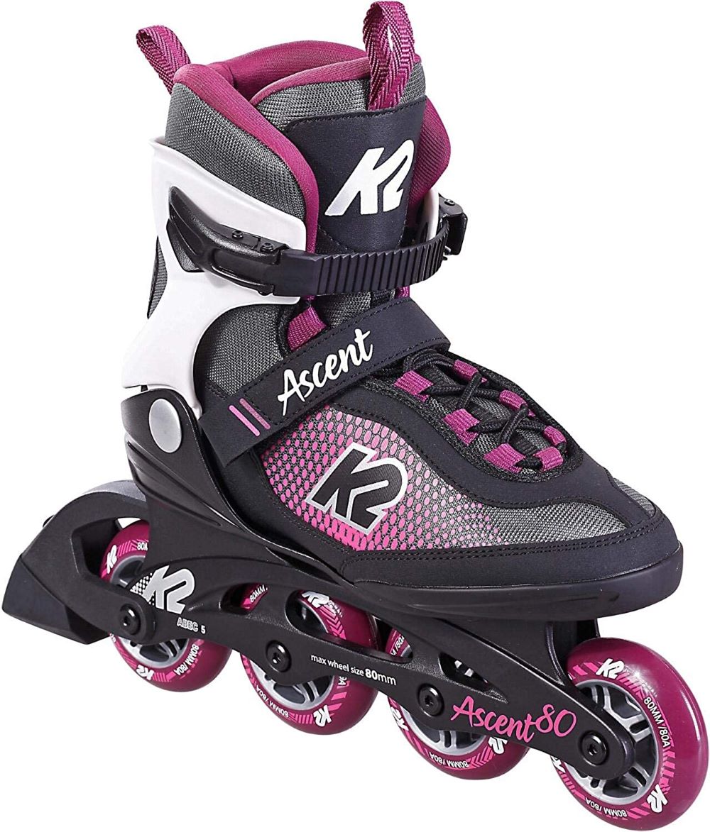 K2 Ascent 80 Inline Skates Damen 30F0761-1 black/pink