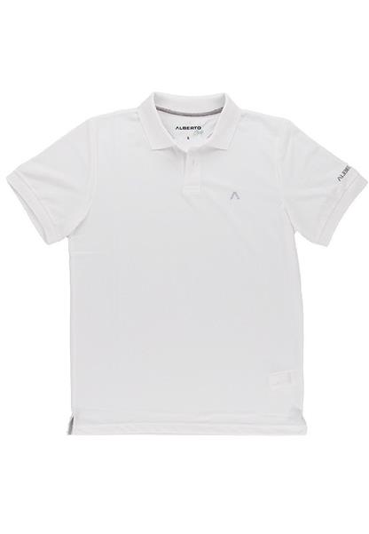 Alberto Polo Hugh Herren Cooler 6570 Golfshirt white