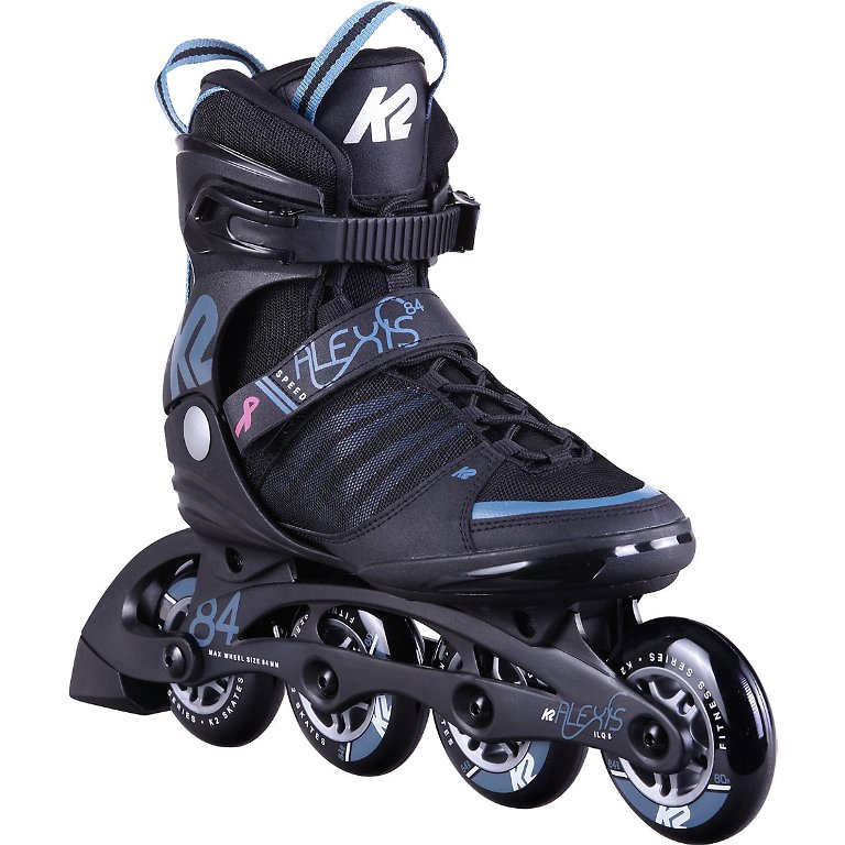 K2 Alexis 84 Speed Alu Inline Skates Damen black/steel blue