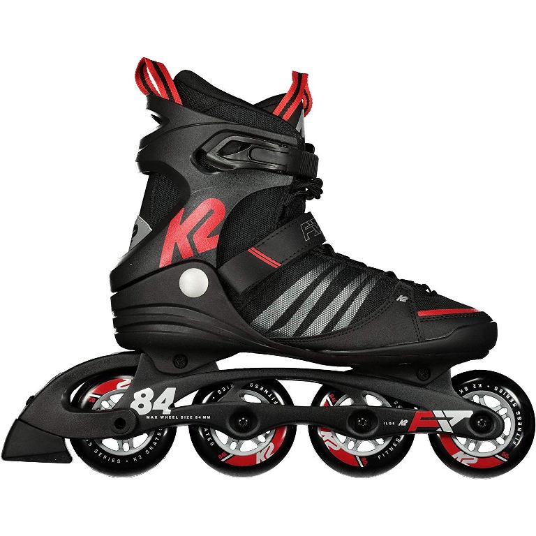 K2 F.I.T. 84 Speed Alu Inline Skates Herren black/red