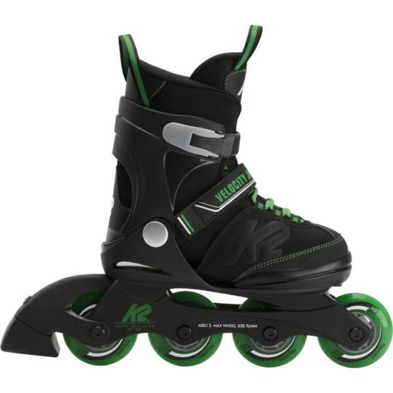 K2 Velocity JR Boys Inliner Skates 30E0281-1 black/green