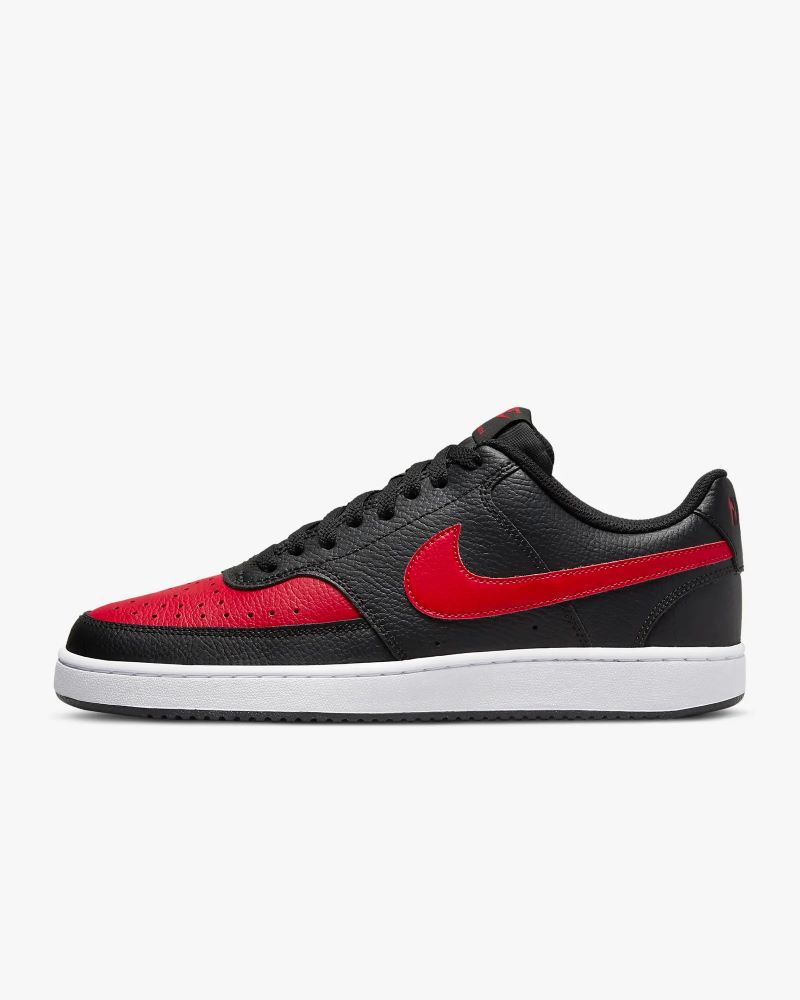 Nike Court Vision Low Sneaker Herren DV6488 black/red/white