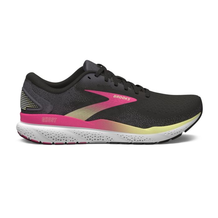 Brooks Ghost 16 Laufschuh Damen 1204071B black/pink/yellow
