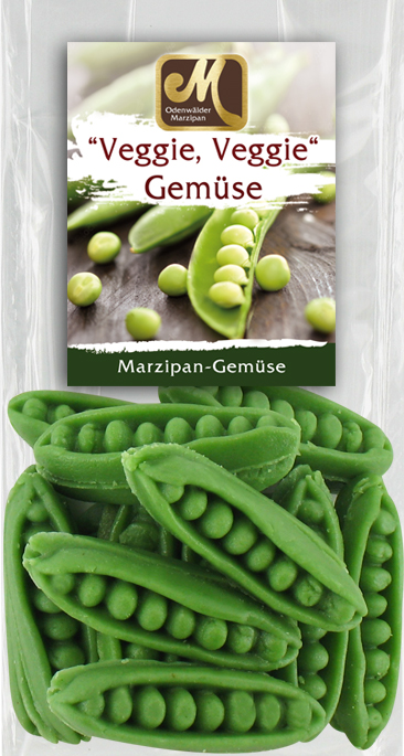Odenwälder Marzipan Bohnen Gemüse "Süße Erbsen" 150g