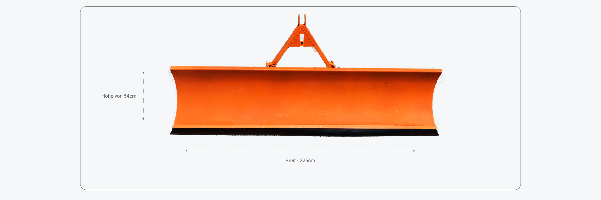 Arilco Hydraulischer Schneeschieber – 2 M Arbeitsbreite, Für Stapler Und Traktor