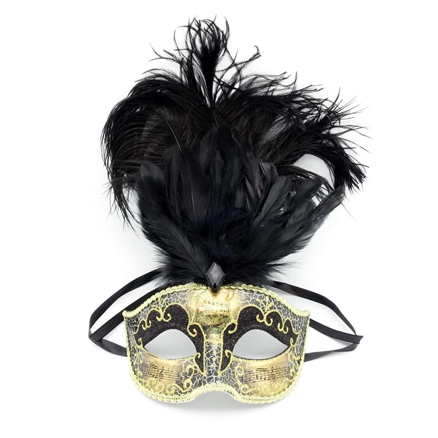VENIZIANISCHE FEDERMASKE # Karneval Fasching Venedig Maske Federn Maskenball - Bild 9 von 9