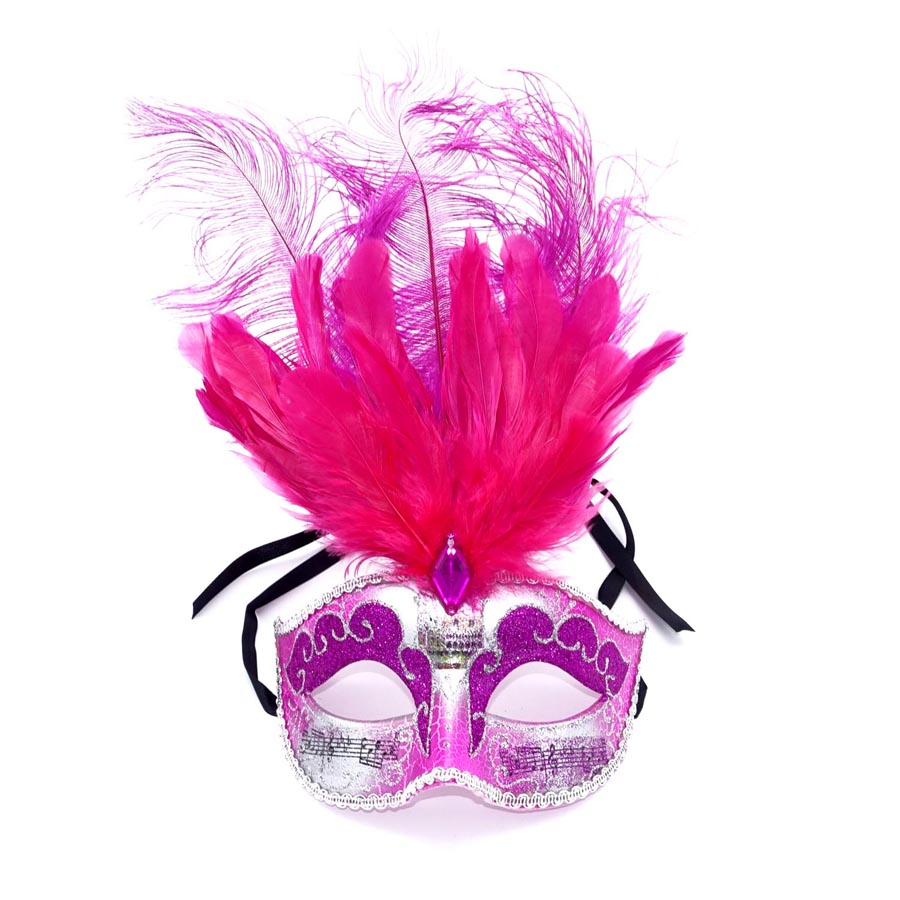 VENIZIANISCHE FEDERMASKE # Karneval Fasching Venedig Maske Federn Maskenball - Bild 6 von 9