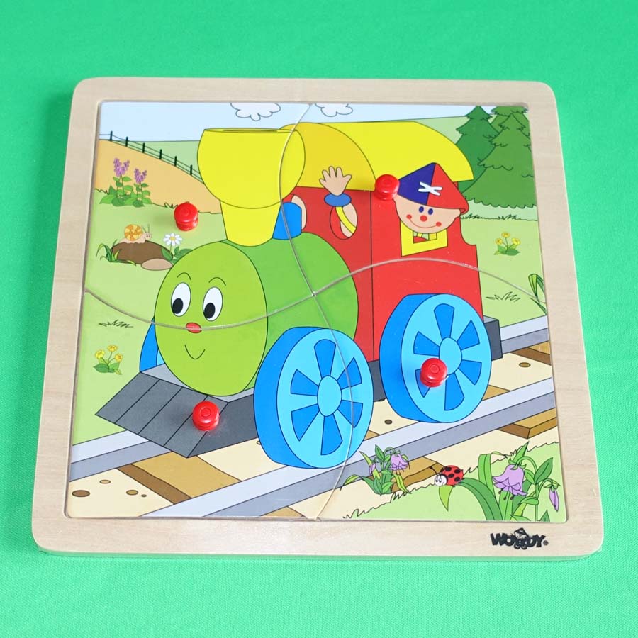 HOLZ SETZPUZZLE KLEINKINDER # Holzspielzeug Baby Kinder Holzpuzzle Puzzle 93017 
