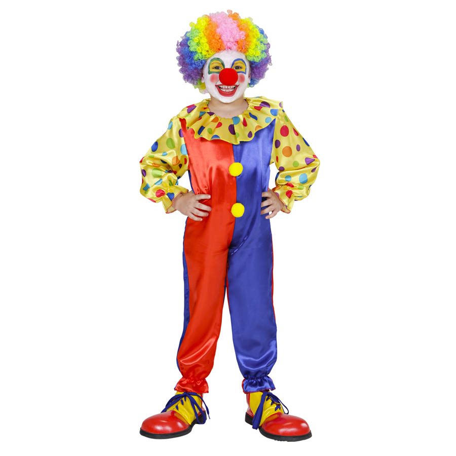 CLOWN KOSTÜM KINDER Karneval Fasching Harlekin Zirkus Party Jungen