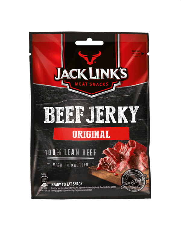 Jack Links Beef Jerky Original Trocken Rindfleischstreifen 6er Pack (6x25g)