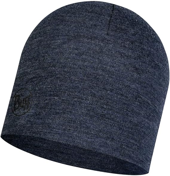 Buff Merino Midweight Hat Night Blue Melange