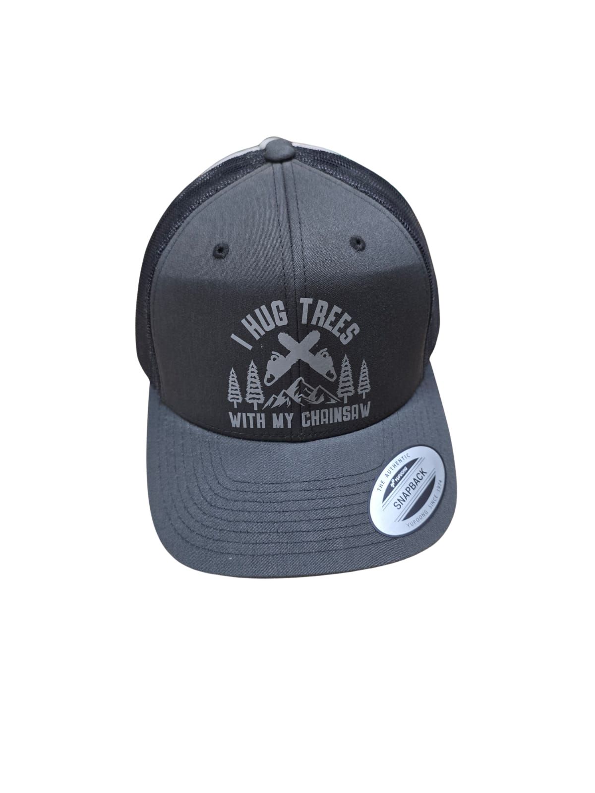 Flex fit Retro Trucker Cap verschiedene Farben und Modelle (Motorsäge) Anthracite Hug Tree