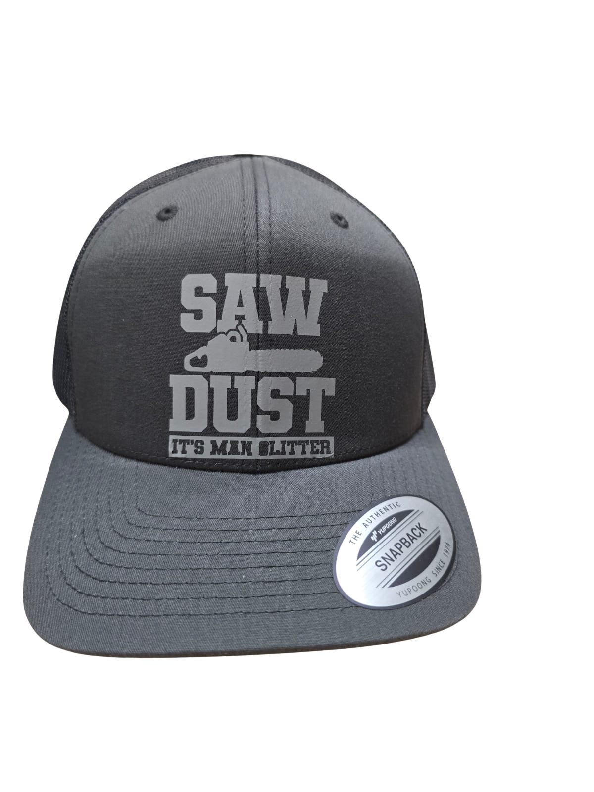 Flex fit Retro Trucker Cap verschiedene Farben und Modelle (Motorsäge) Anthracite Saw Dust