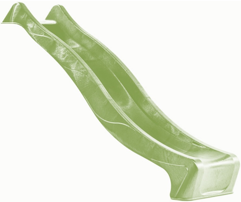 Wellenrutsche PE, apfelgrün ca. 290 x 46 cm für Podesthöhe 150 cm