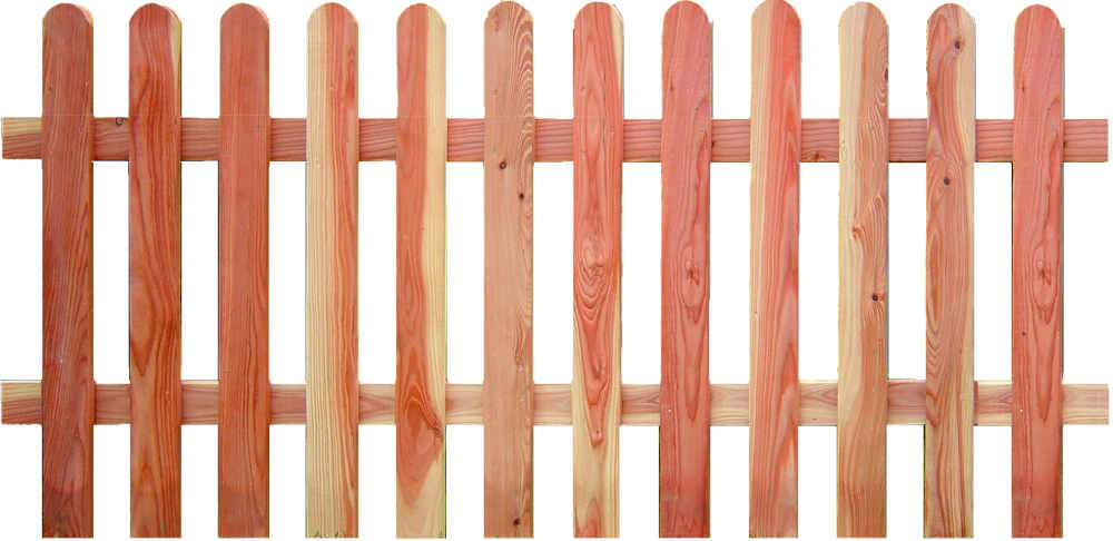 ANHOLT-Serie Lärche, Vorgartenzaun 180 x 80 cm Latten 18/88 mm, Riegel 24/68 mm
