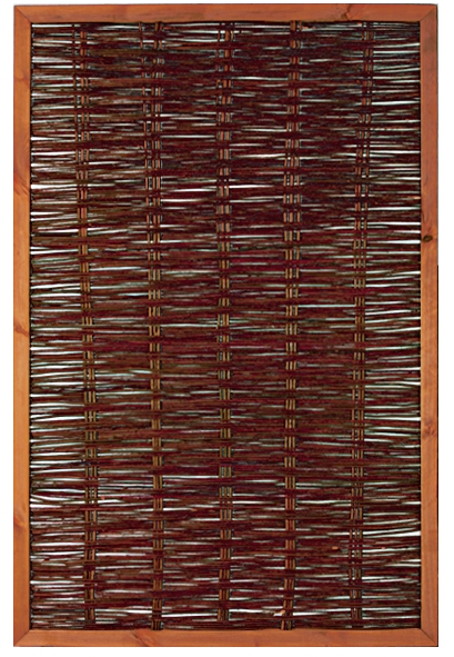 FAKO Weidengeflechtzaun mit umlauf. Rahmen 120 x 180 cm