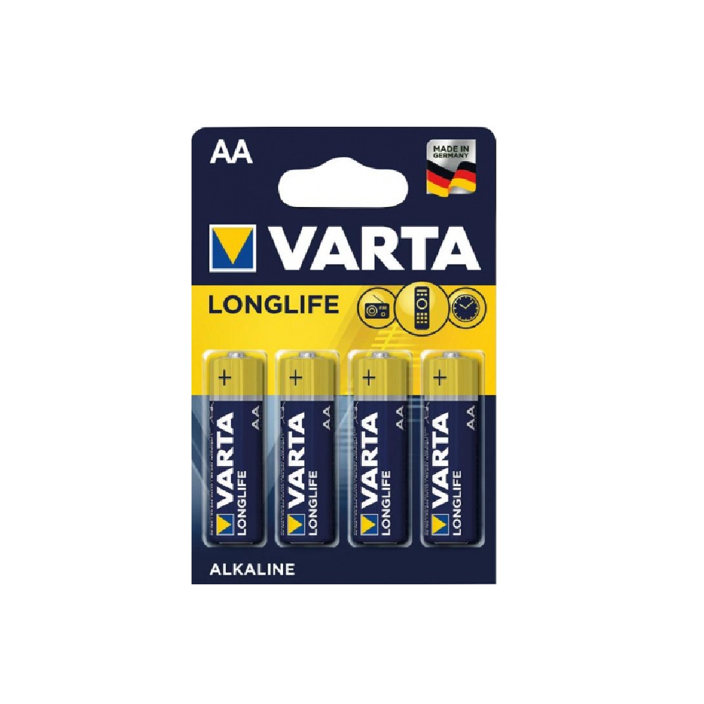 VARTA LONGLIFE AA LR06 1,5 Volt Batterie 4er Blister Mignon