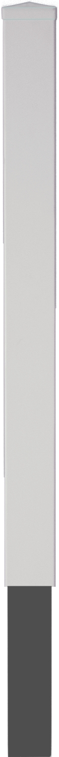 LIGHTLINE KS Pfosten weiß 9 x 9 x 150 cm, zum einbetonieren inkl. Pfostenkappe