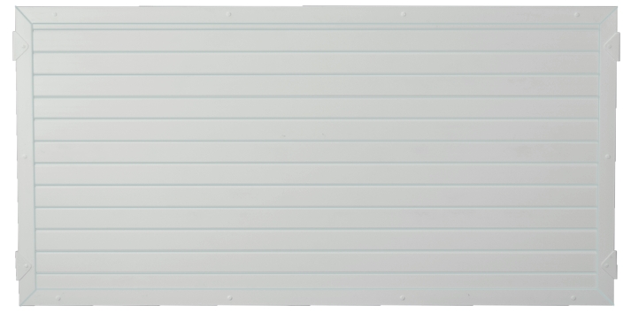 LIGHTLINE KS-Zaunelement 180 x 90 cm Füllung weiß / Rahmen weiß