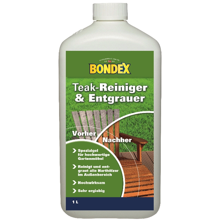 BONDEX Teak Reiniger und Entgrauer 1 Liter