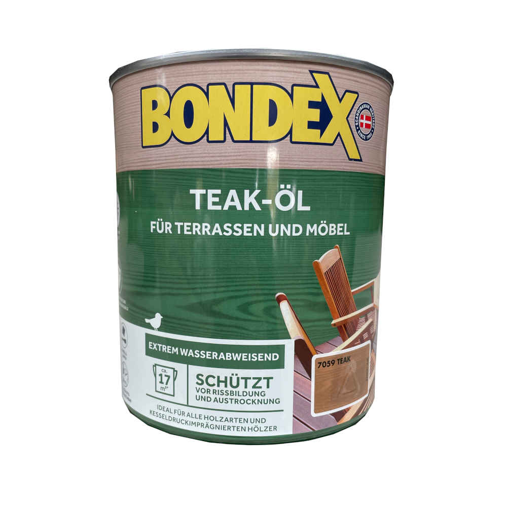 BONDEX Teak Öl teak 7059 750ml Pflege Holzschutz