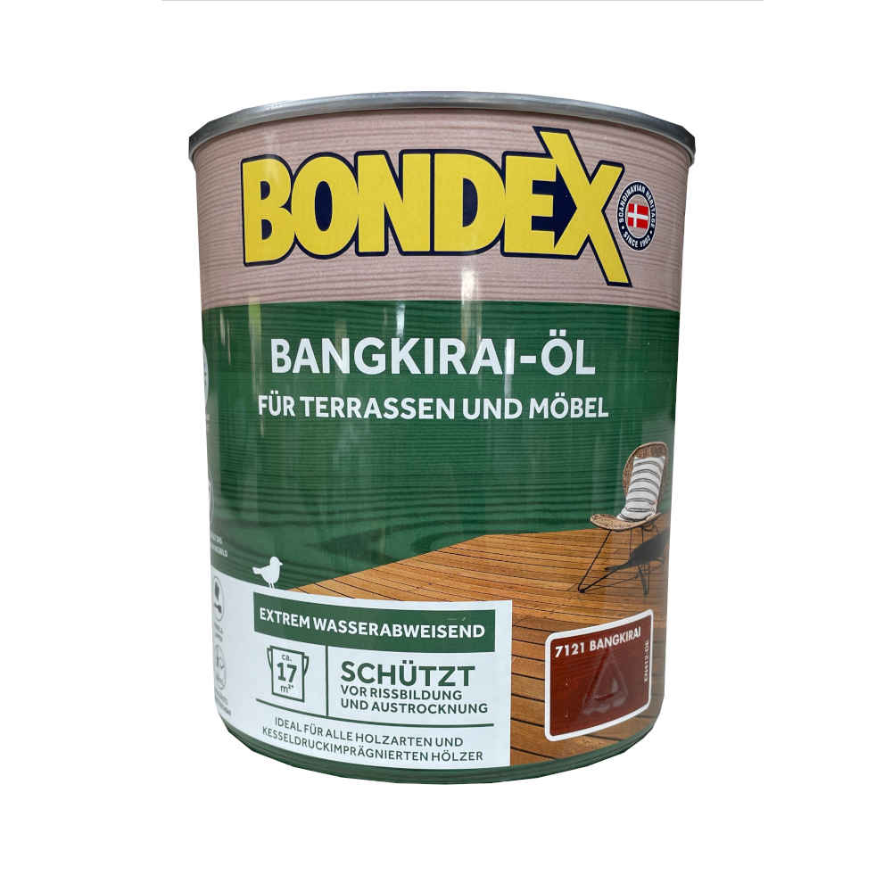 BONDEX Bangkirai Öl 750ml Holzschutz aussen Pflege