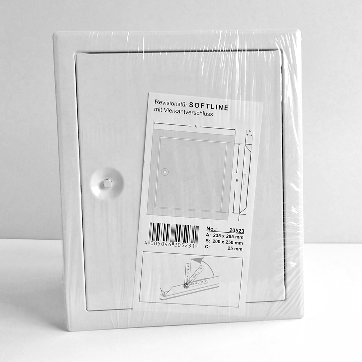 Upmann Softline Revisionsklappe Revisionstür 20x25 cm weiß