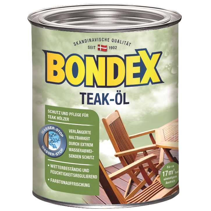 BONDEX Teak Öl teak 7059 750ml Pflege Holzschutz