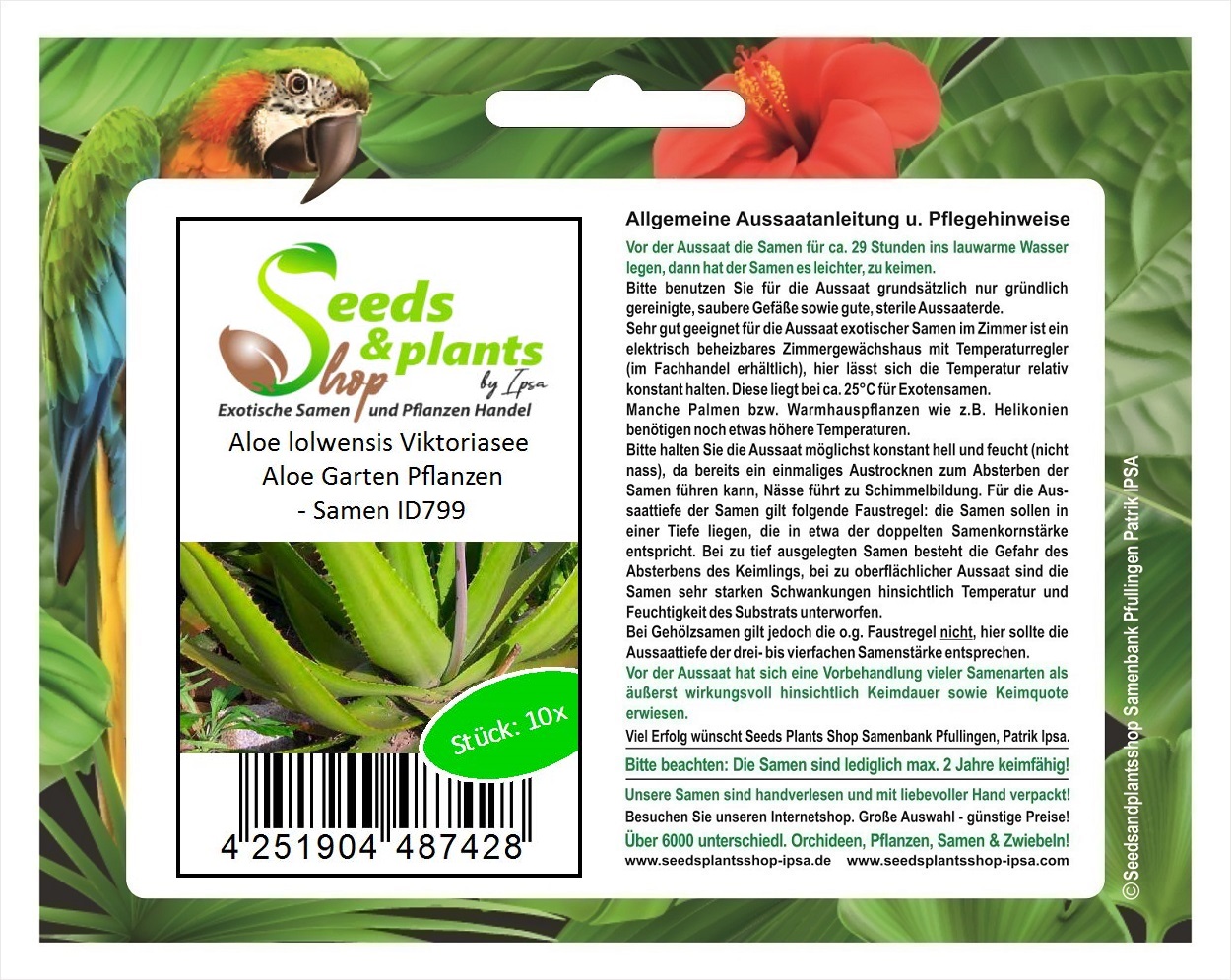 10x Aloe lolwensis Viktoriasee Aloe Garten Pflanzen - Samen ID799 | eBay