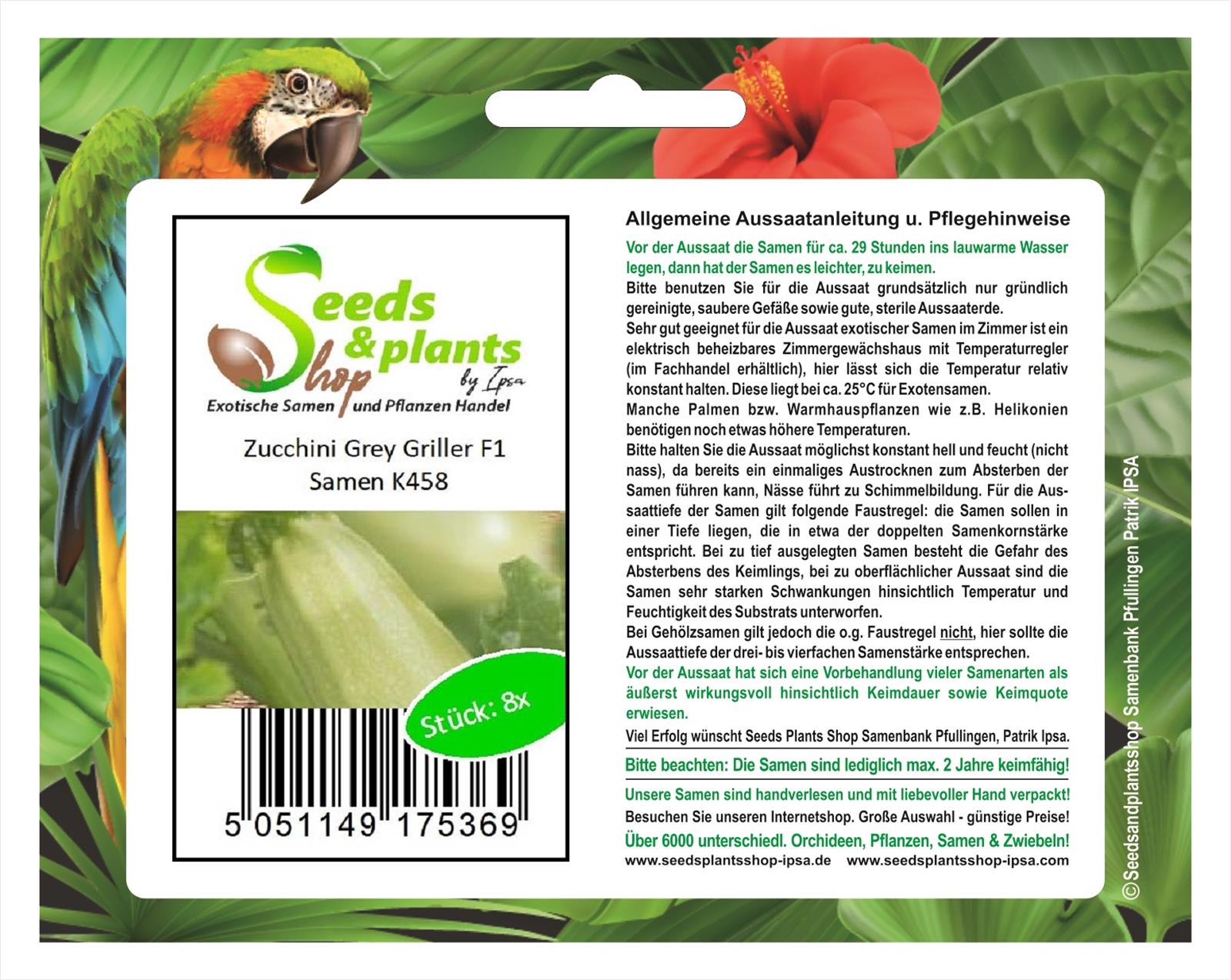 Horti Tops Graines de courgette - variétés F1 rondes - mélangées