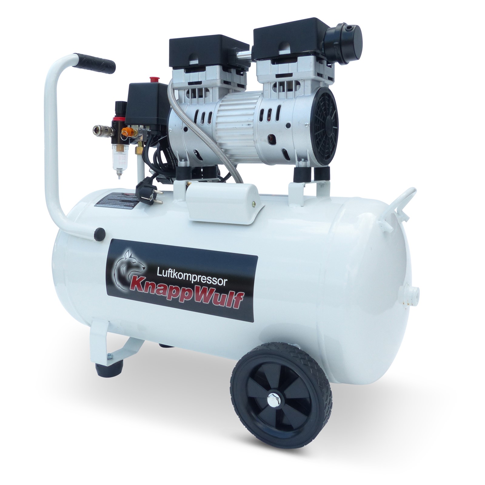 KnappWulf Flüsterkompressor KW6050 - 50L Tank 3000W 69dB Leiser Kompressor