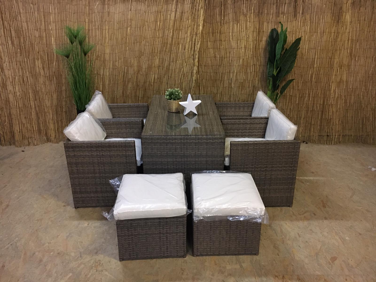 Merano Set Merxx 7 teilig Polyrattan 4 Sessel ...