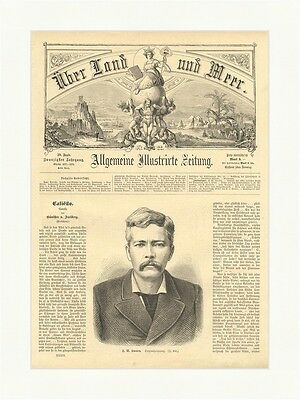 H. M. Stanley Holzstich England Amerika Journalist Afrikaforscher Autor E 1939
