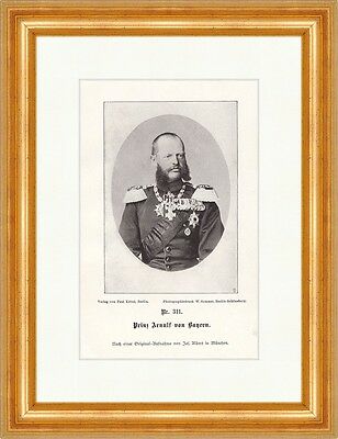 Prinz Arnulf von Bayern Generaloberst Unser Vaterland 105 Gerahmt