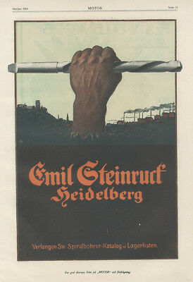 Emil Steinruck Spiralbohrer Heidelberg Metallindustrie Motor Original 354