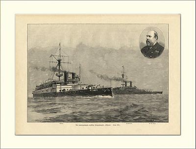 UNTERGANG KRIEGSDAMPFER VIKTORIA ENGLAND HOLZSTICHL1050