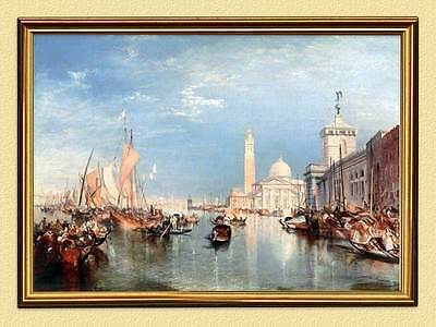 Marinebild Turner Venedig Dogana S. Giorgio Maggiore Italien Sxz 10 Gerahmt