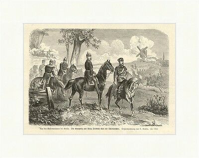 Der Kronprinz und Prinz Friedrich Karl Holzstich Deutsches Reich Kaiser E 1823