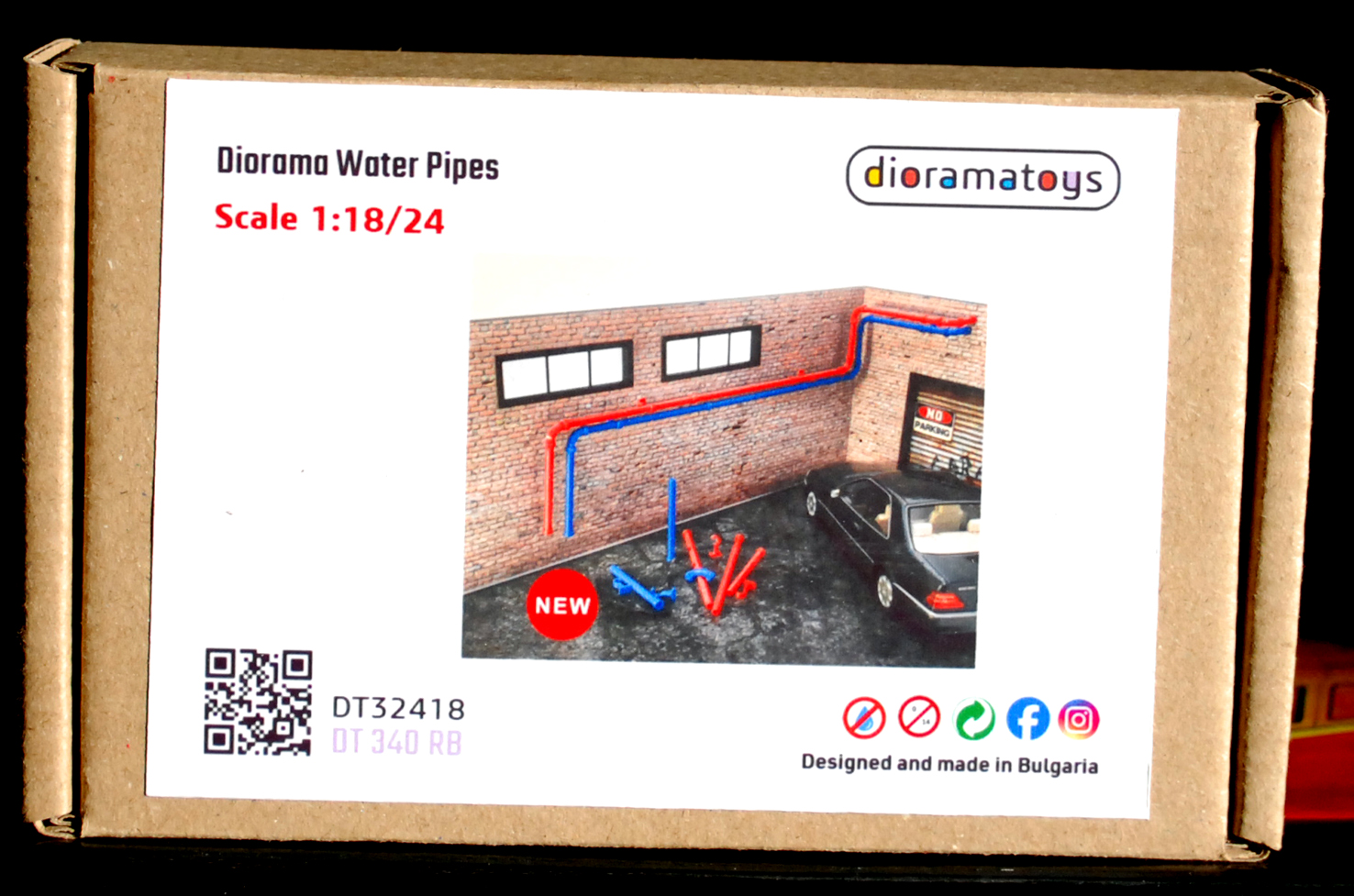 Dioramatoys DT32418 Water Pipes Heizungsrohre Wasserrohre 1:24 1:18