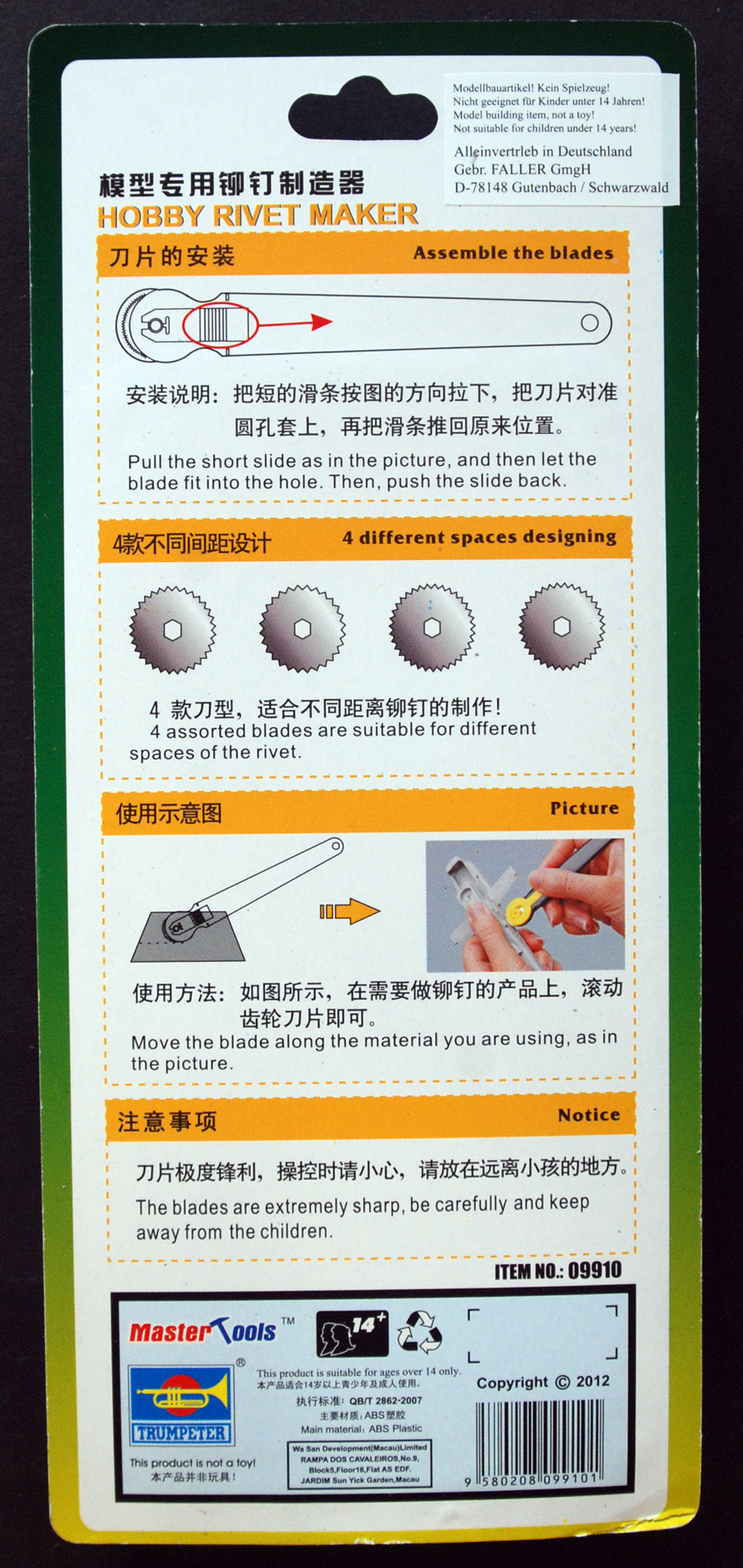 Master Tools 9910 Trumpeter Rivet Maker Fotogeäzt Hobby